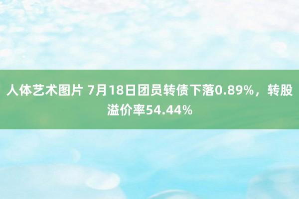 人体艺术图片 7月18日团员转债下落0.89%，转股溢价率54.44%