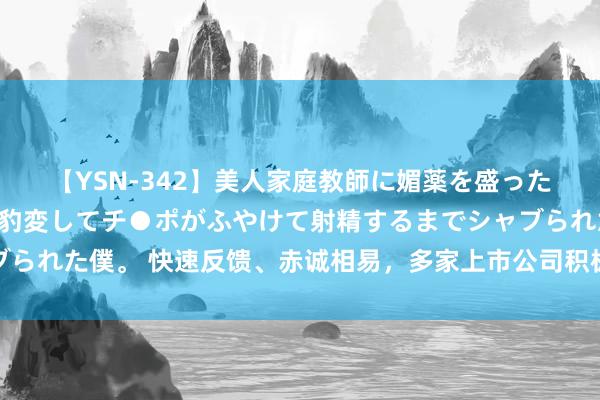 【YSN-342】美人家庭教師に媚薬を盛ったら、ドすけべぇ先生に豹変してチ●ポがふやけて射精するまでシャブられた僕。 快速反馈、赤诚相易，多家上市公司积极设备舆情应答轨制