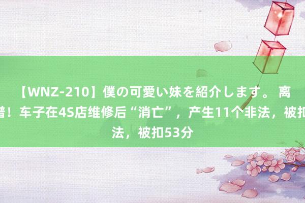 【WNZ-210】僕の可愛い妹を紹介します。 离了大谱！车子在4S店维修后“消亡”，产生11个非法，被扣53分