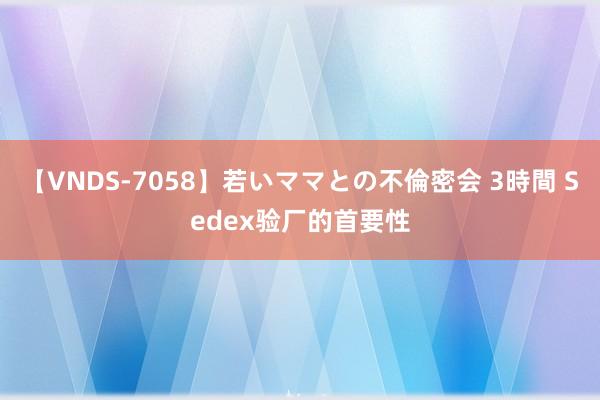 【VNDS-7058】若いママとの不倫密会 3時間 Sedex验厂的首要性