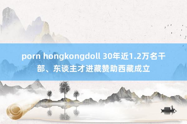 porn hongkongdoll 30年近1.2万名干部、东谈主才进藏赞助西藏成立