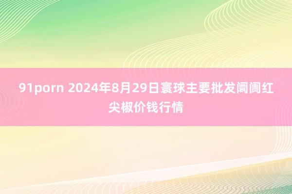 91porn 2024年8月29日寰球主要批发阛阓红尖椒价钱行情